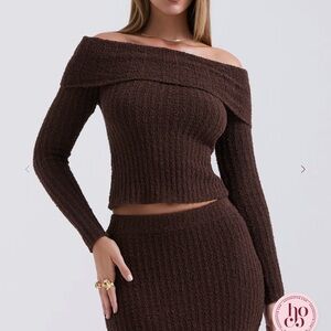House of CB Saffron Soft Boucle Top